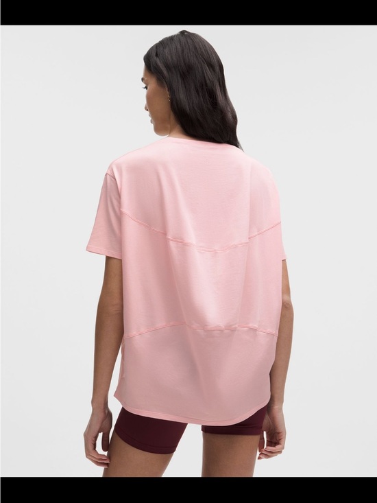 lululemon athletica Tops - LULULEMON *back in action Organic Cotton t-shirt*  - Light Pink